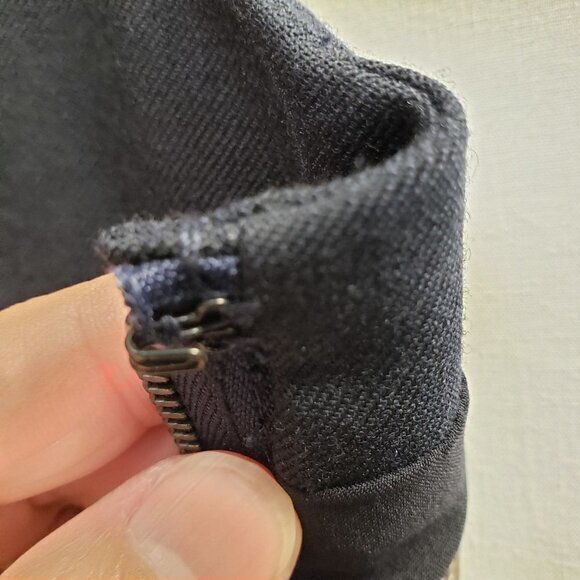 Rebecca Taylor Womens Dress Wool Blend Size 12 Lined Navy New‎ - Picture 6 of 15